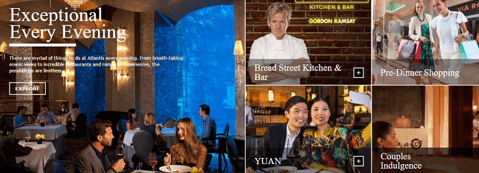 Delicious food at Atlantis The Palm