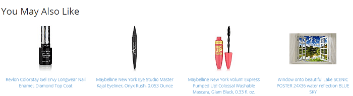 Products recommended for you