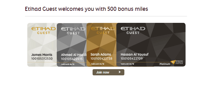 Etihad Airways' Guest club
