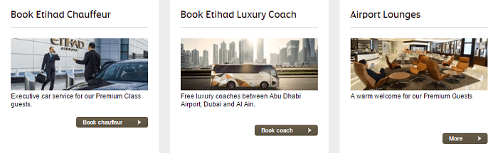 Etihad Airways' services