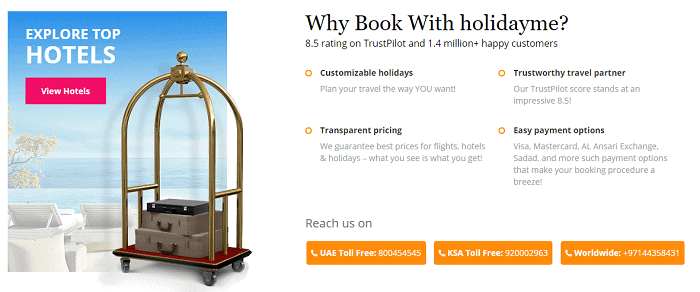Why book via Holidayme?