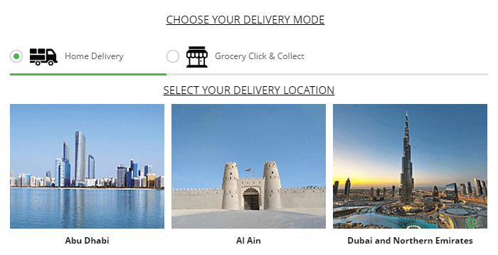 Choice of delivery modes at Lulu Webstore