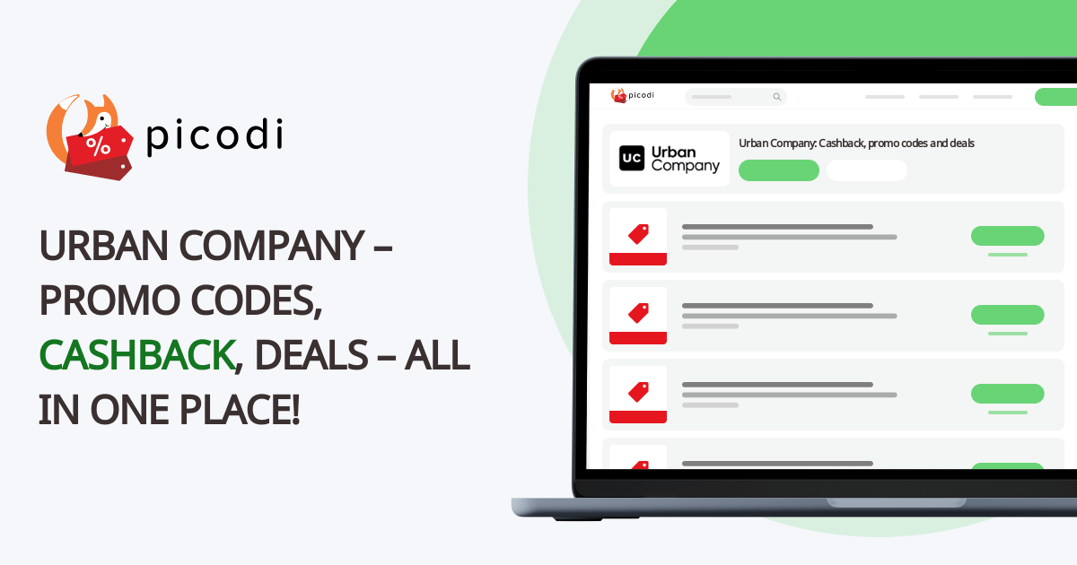 Urban Company discount code September 2024 Picodi UAE