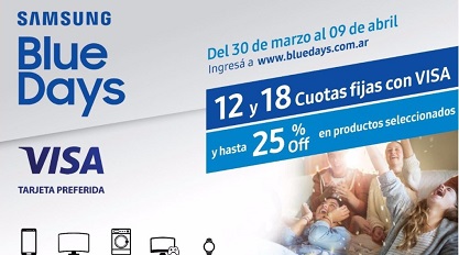 Volvieron los BlueDays de Samsung