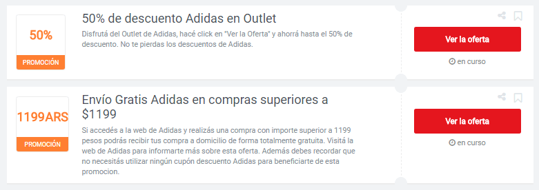 cupones Adidas