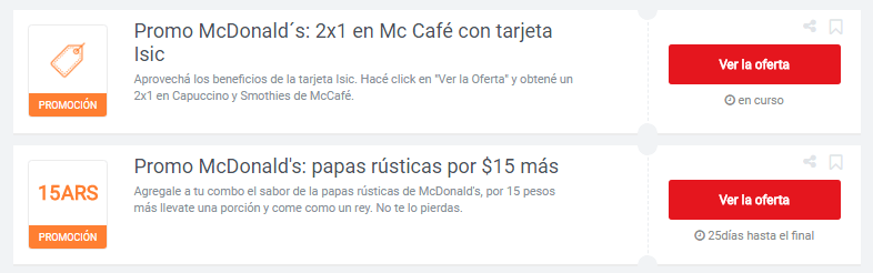 cupones McDonald´s