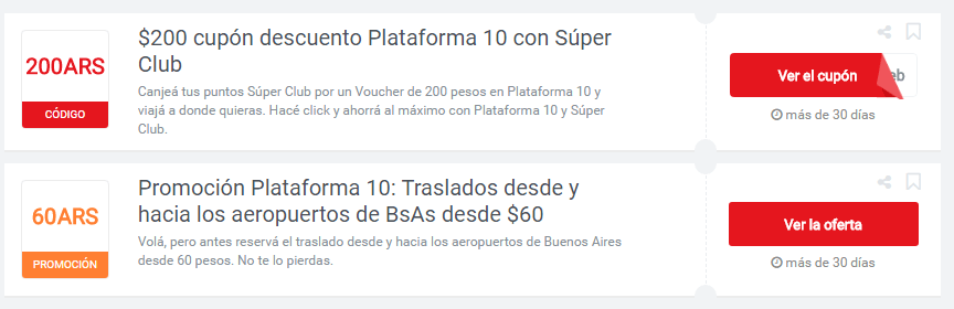 cupones Plataforma10 cupones Plataforma10