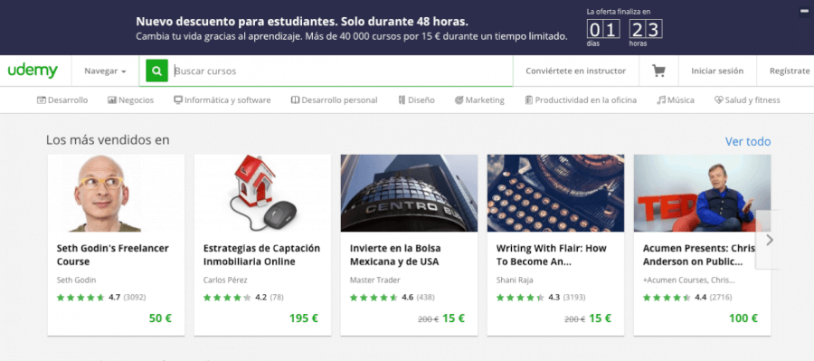 ofertas Udemy oferta udemy cursos online
