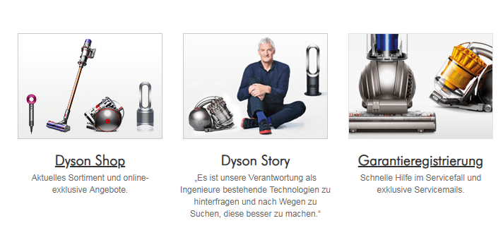 Geräte, Geschichte und Vorteile von dyson