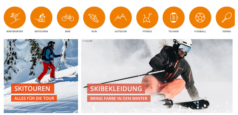 Tolle Produkte bei giga sport