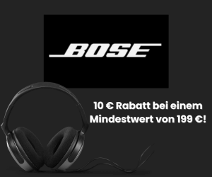 Bose – €10 Rabatt für Neukunden