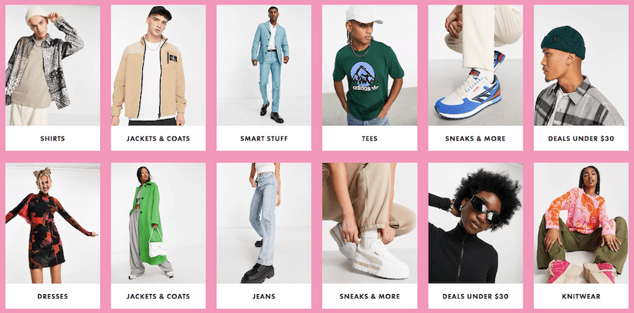 ASOS assortment