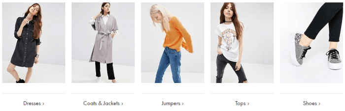 Women's fashion at ASOS