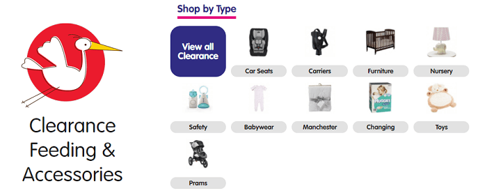 Clearance sale at Baby Bunting