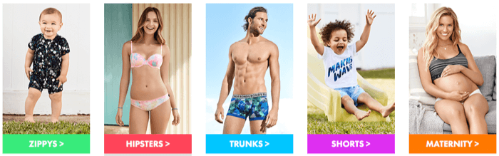 Products sold at Bonds