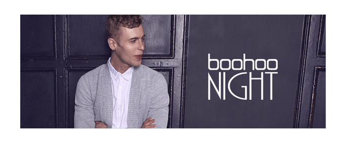 Boohoo's men's night collection Boohoo's men's night collection