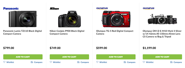 Plenty of cameras to choose from