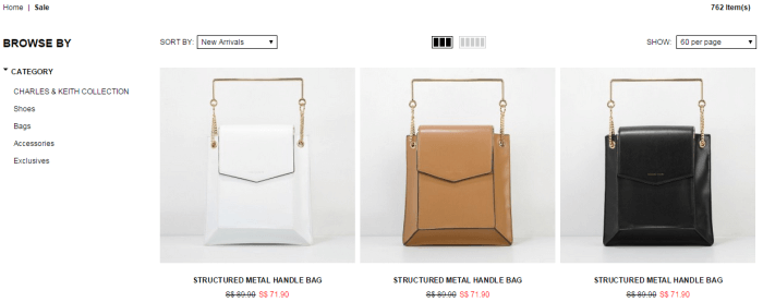 promotional vouchers Charles & Keith