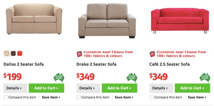 Sofas made by Fanstastic Furniture