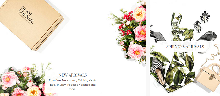 Find New Arrivals at Glam Corner