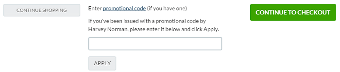 promotion code Harvey Norman