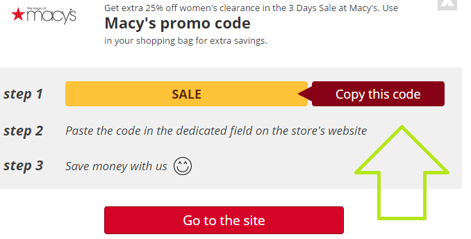 copy Macy's promo code copy Macy's promo code