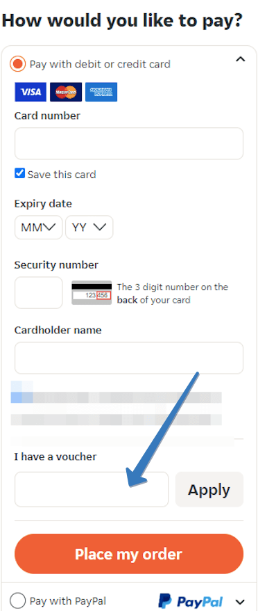 How to use Menulog voucher code