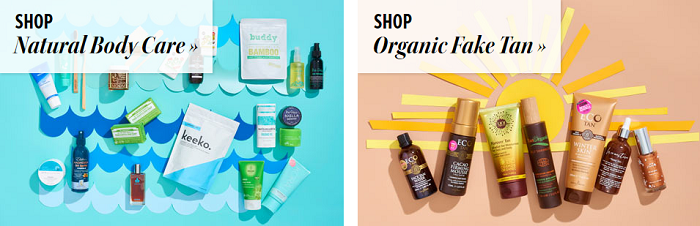 Body care products at Nourished Life