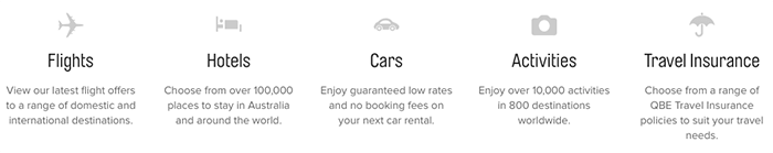 Hotels and flights at Qantas Quanas offer