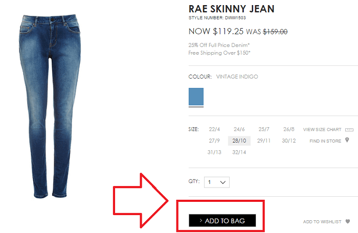 add products to your shopping basket Shop for the latest denim styles at SABA