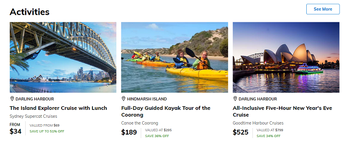 A selection of activities