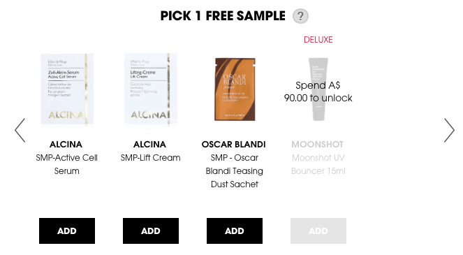 Free samples! Yeah! Free samples! Yeah!