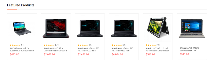 Look for featured products at Skycomp