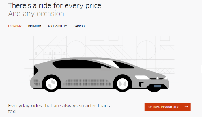 Ride for every price Ride for every price