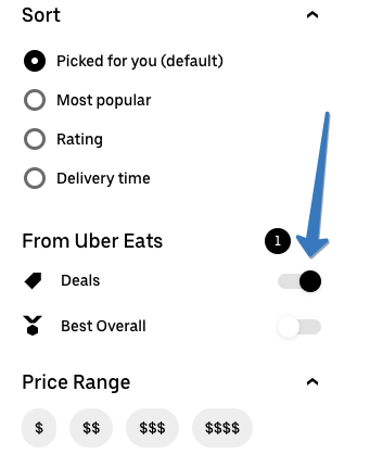 Uber Eats free delivery