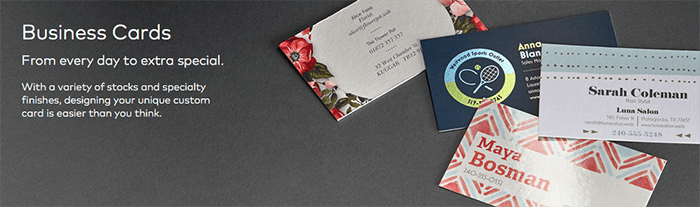 Business Cards available at Vistaprint! Business Cards available at Vistaprint!