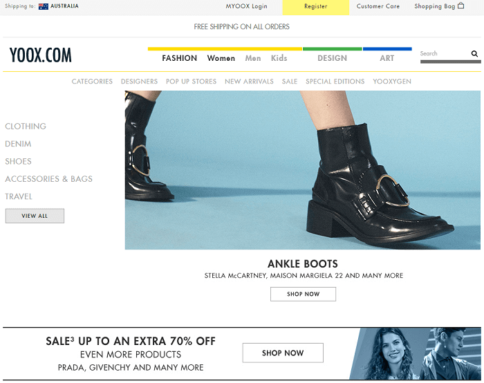 Shop at Yoox! Shop at Yoox!