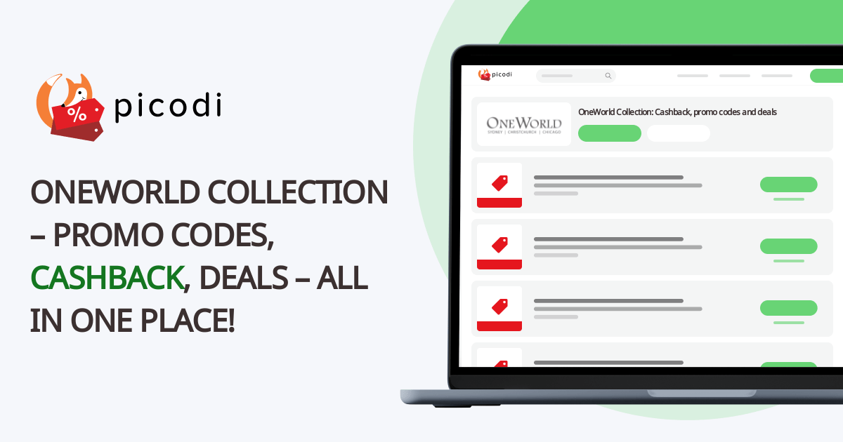 Discount code OneWorld Collection July 2024 Picodi Australia