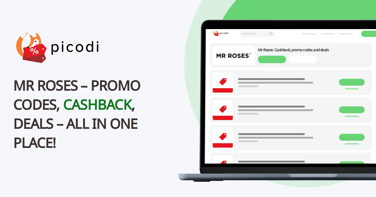 Mr Roses discount code September 2024 Picodi Australia