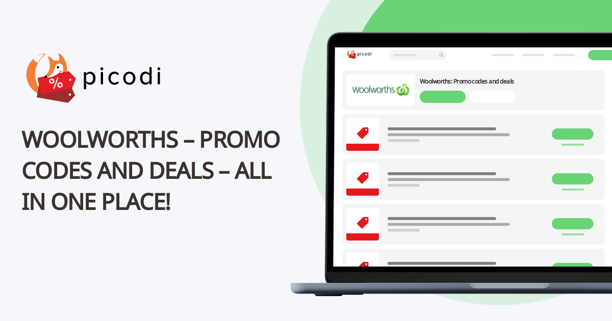 Woolworths promo code March 2025 Picodi Australia