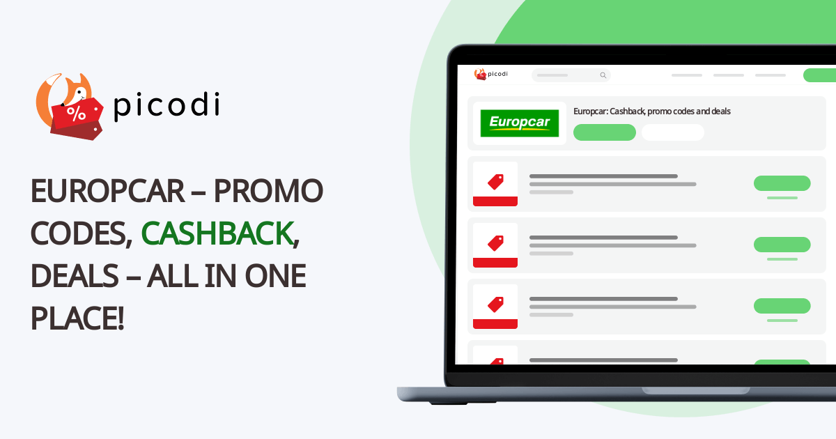 Europcar discount code March 2024 Picodi Australia