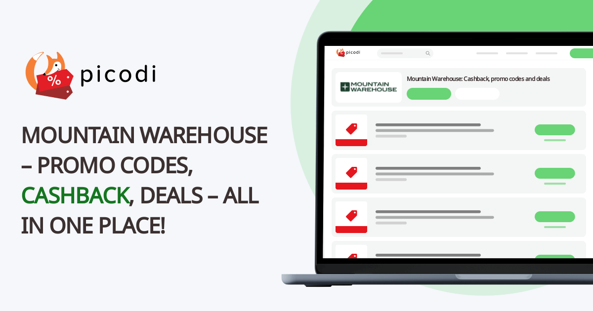 Mountain Warehouse promo code September 2024 Picodi Australia