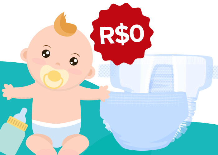 Onde conseguir amostras grátis de fraldas?