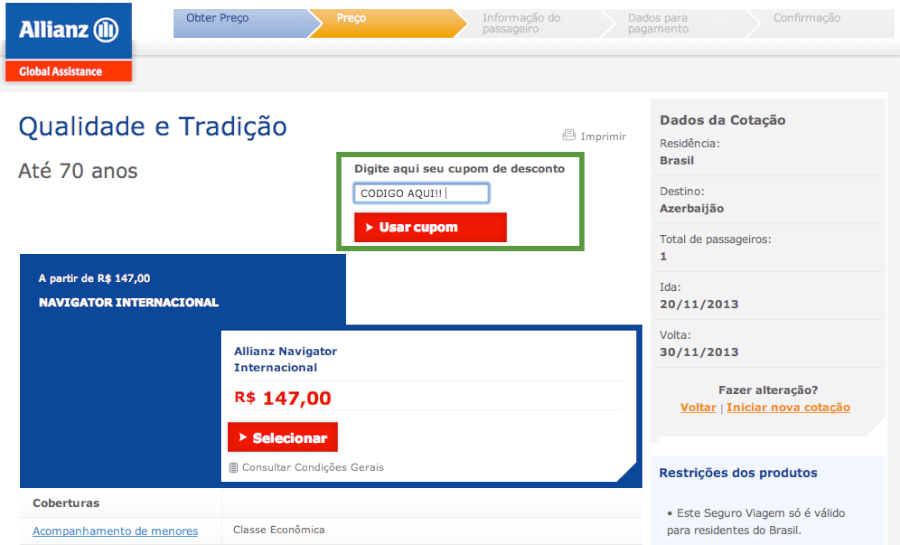 Cupons de desconto Allianz Cupons de desconto Allianz