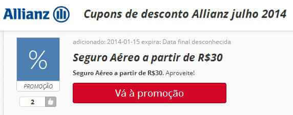 Cupom de desconto Allianz Cupom de desconto Allianz