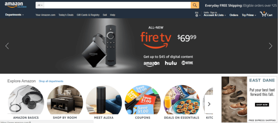 cupons desconto Amazon.com