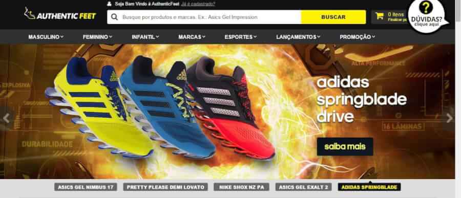 pagina inicial Authentic Feet pagina inicial Authentic Feet