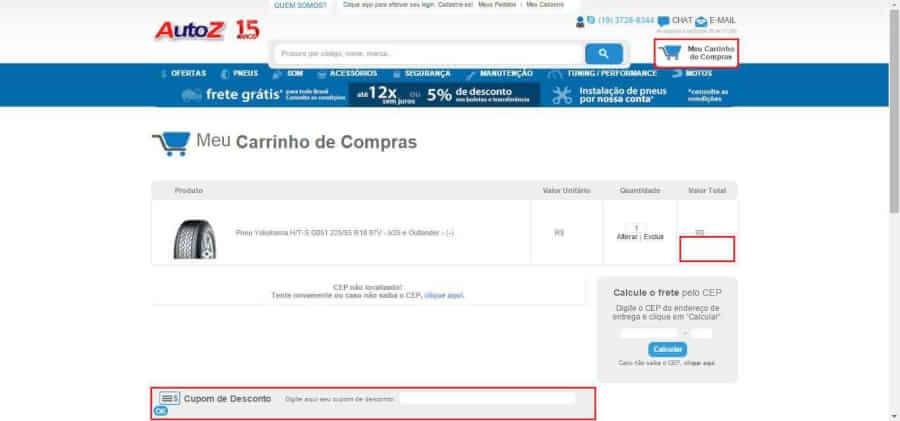 imagem do Cupom AutoZ imagem do Cupom AutoZ