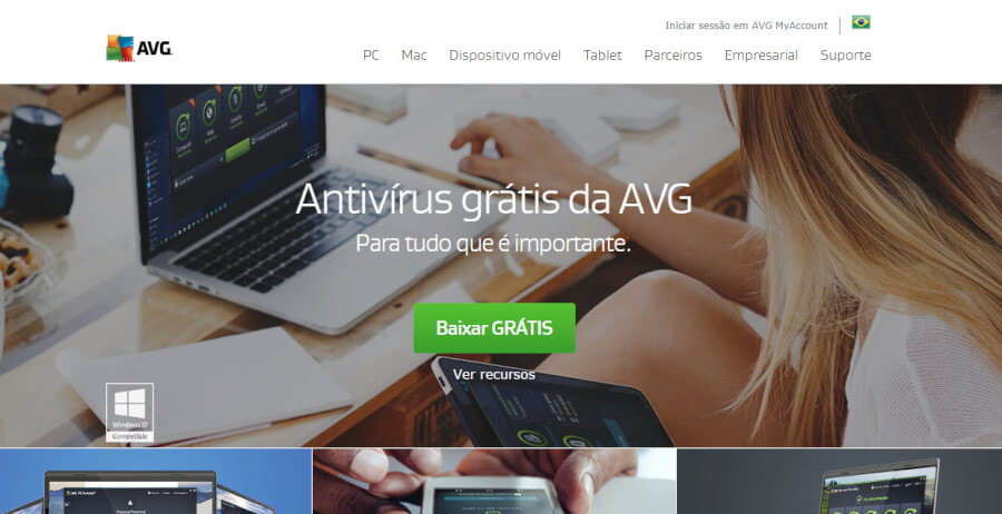 AVG Página Inicial