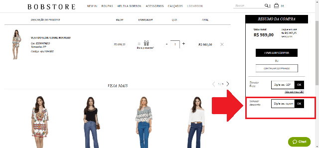 Cupom de desconto Bobstore Cupom de desconto Bobstore